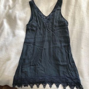 ASTR eyelet detail mini dress